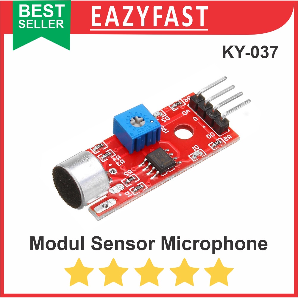 Jual Modul Mic Microphone Sensor Sound Suara Detection Arduino | Shopee ...