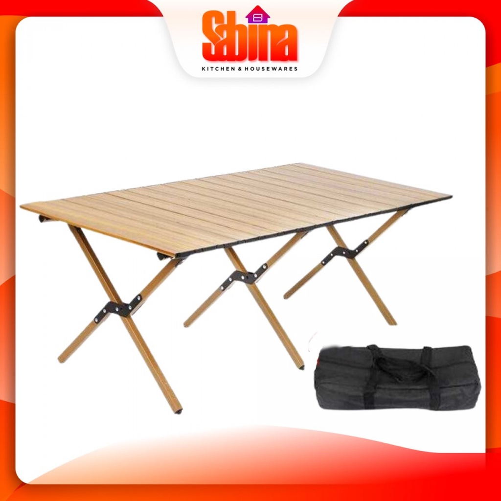 Jual Meja Lipat Outdoor Camping Portable Roll Foldable Aluminium 120cm ...