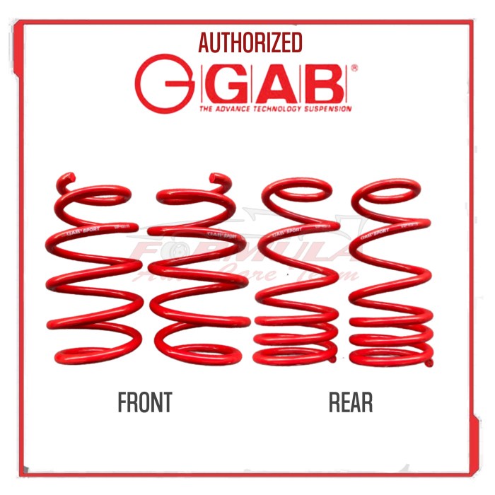 Jual Per Lowering Spring GAB Honda Civic FD 06+ Depan Belakang | Shopee ...