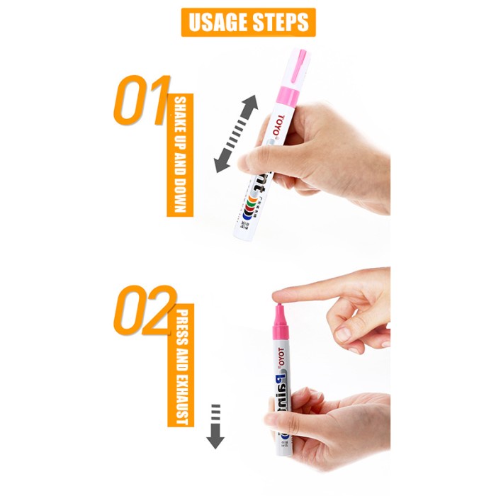 Jual Spidol PERMANENT PAINT MARKER COLOR ORIGINAL untuk Label/Nat ...