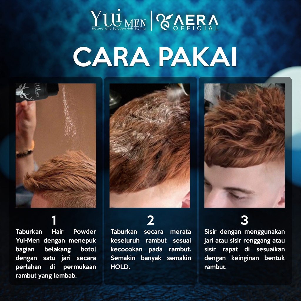 Jual Yui Men Hair Powder Premium Bedak Styling Rambut Pria Hairstyle ...