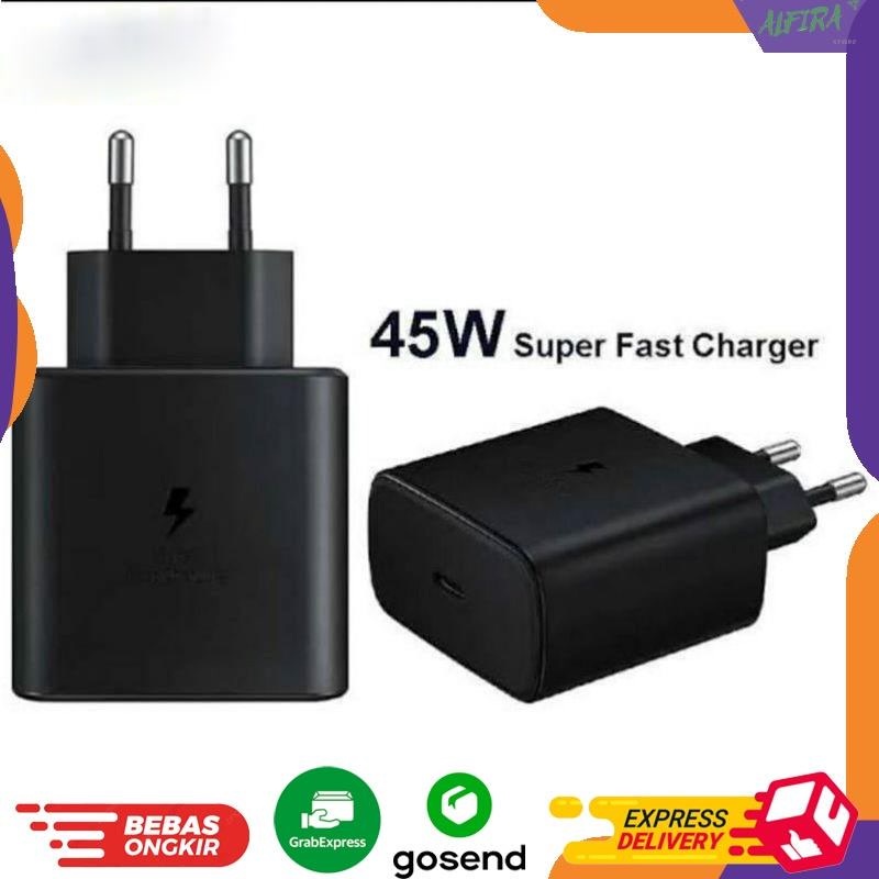 Jual Batok Adaptor Charger Samsung 45W USB-C Fast Charging Kepala Casan ...