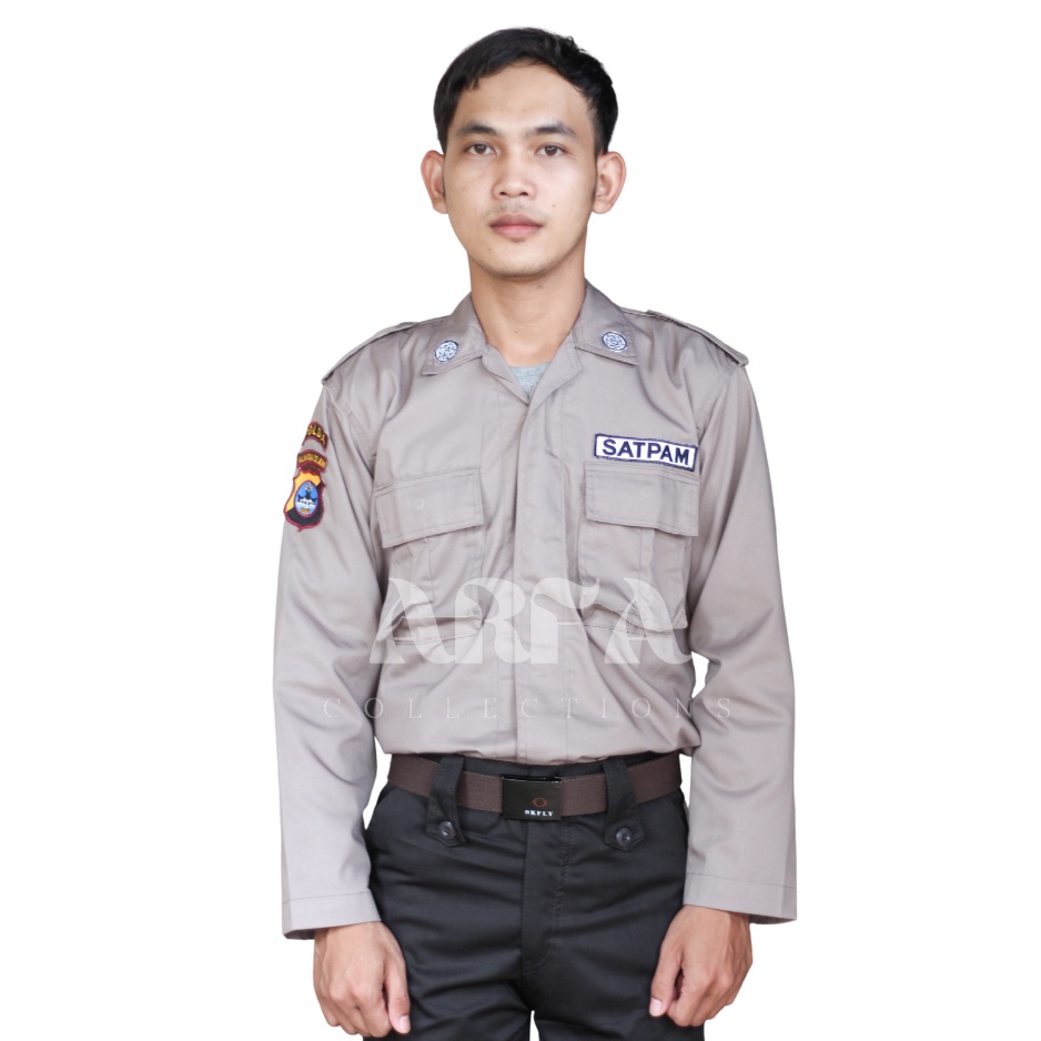 Jual Baju Setelan Seragam Coklat Pdh Pdl Satpam Security Sekuriti