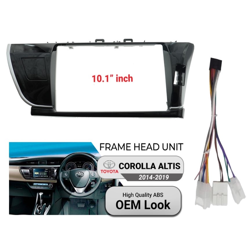 Jual Frame Headunit Android 10 inch Toyota Corolla Altis 2014 - 2017 ...