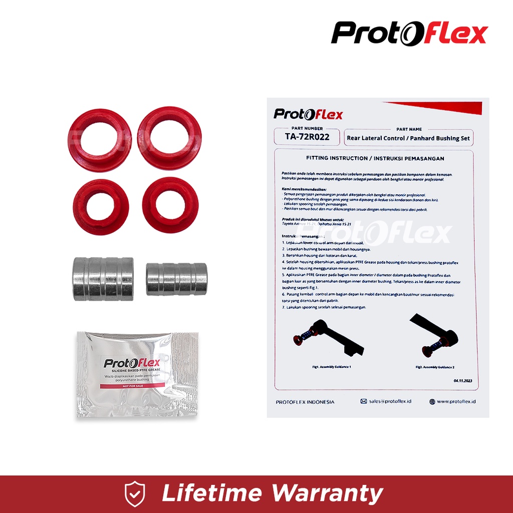 Jual Protoflex Rear Lateral Panhard Bush Set Toyota Grand Avanza Xenia ...