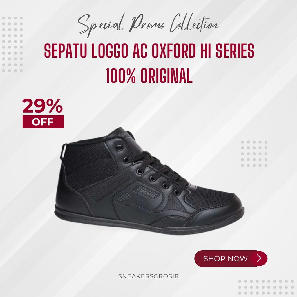 Jual Sepatu LOGGO AC OXFORD HI SERIES 100% ORIGINAL Sepatu Pria ...