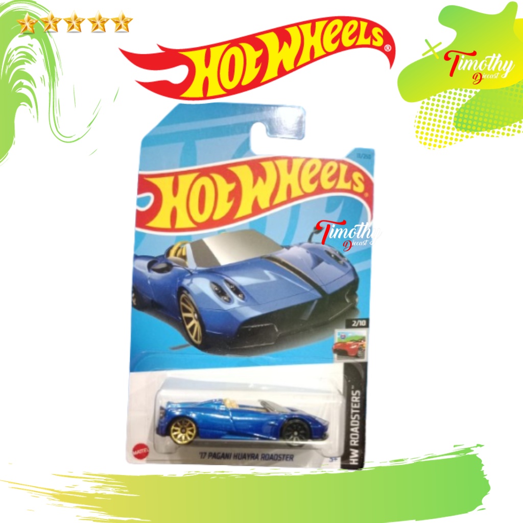 Jual Hot Wheels 17 Pagani Huayra Roadster Biru Eror Error Beda Velg Shopee Indonesia 2620