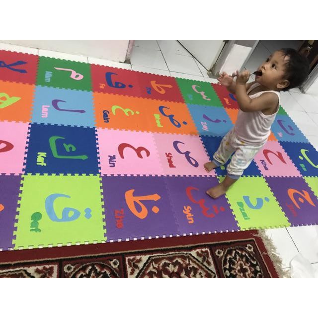 Jual Eva foam Matras Huruf Arab Hijaiyah Alas Lantai puzzle 30x30cm ...