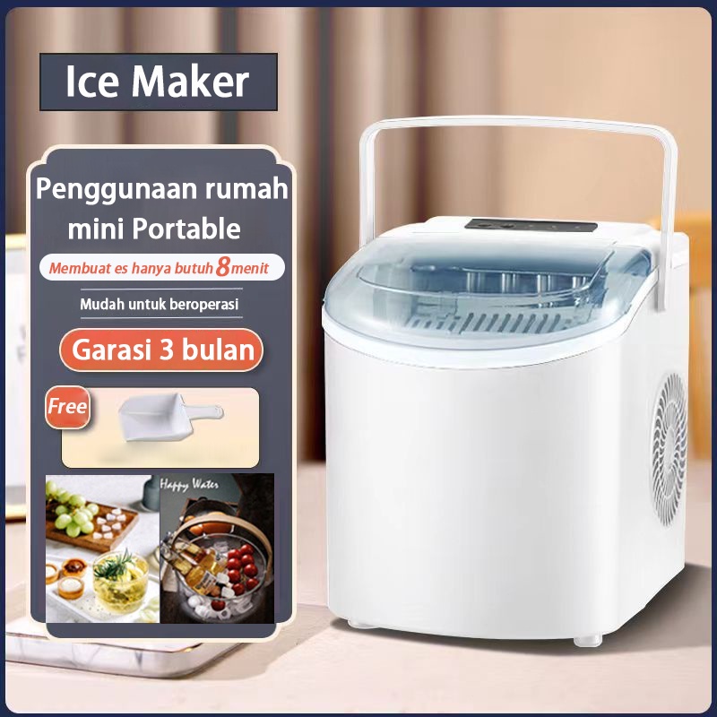 Jual [ASLI] Ice Maker Mesin pembuat es batu Sekali setiap 8 menit ...