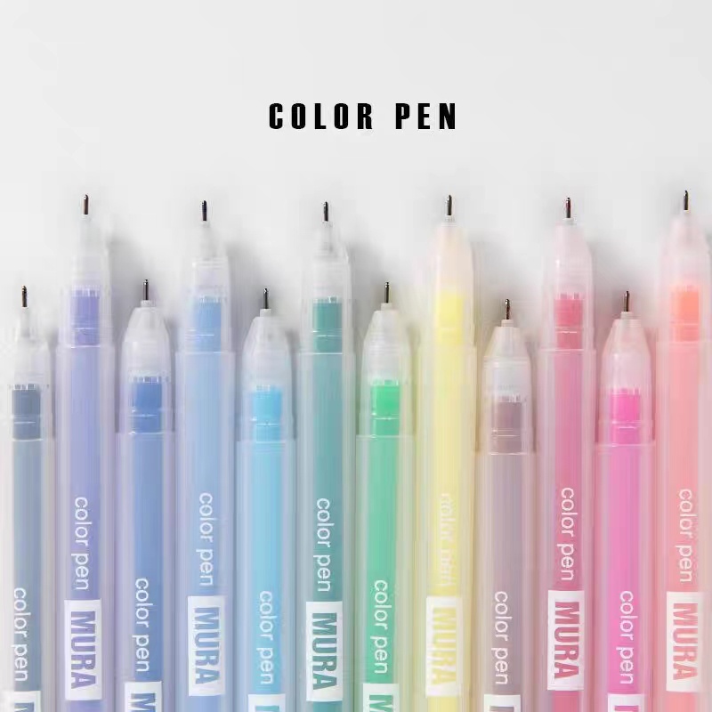 Jual Pulpen Pena Warna Warni Aesthetic 0.5mm Mura / Color Gel Pen ...