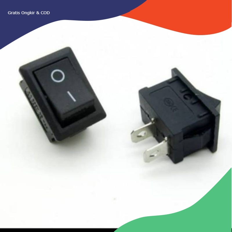 Jual Saklar ON OFF 2 pin Switch Rocker ON OFF 2 kaki | Shopee Indonesia