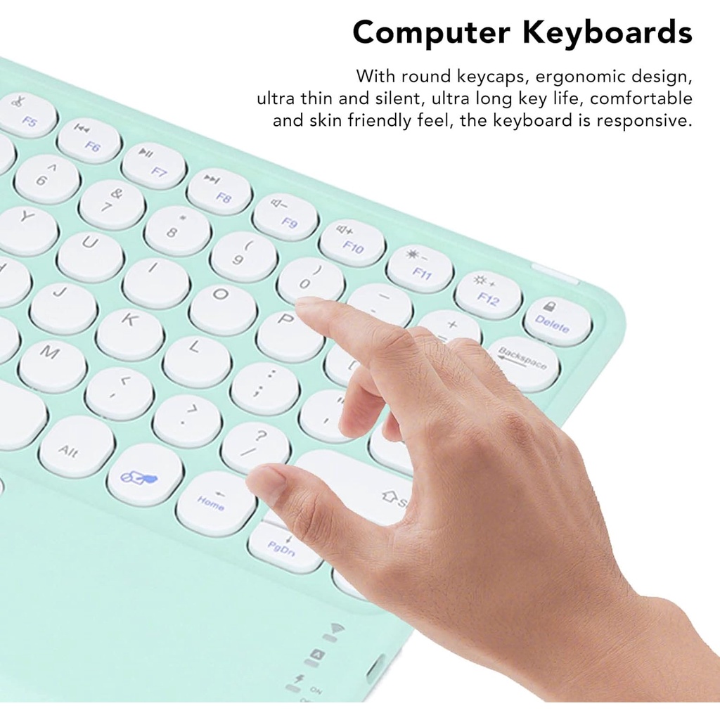 Jual Universal Keyboard Round Bluetooth Wireless For Multi Devices ...