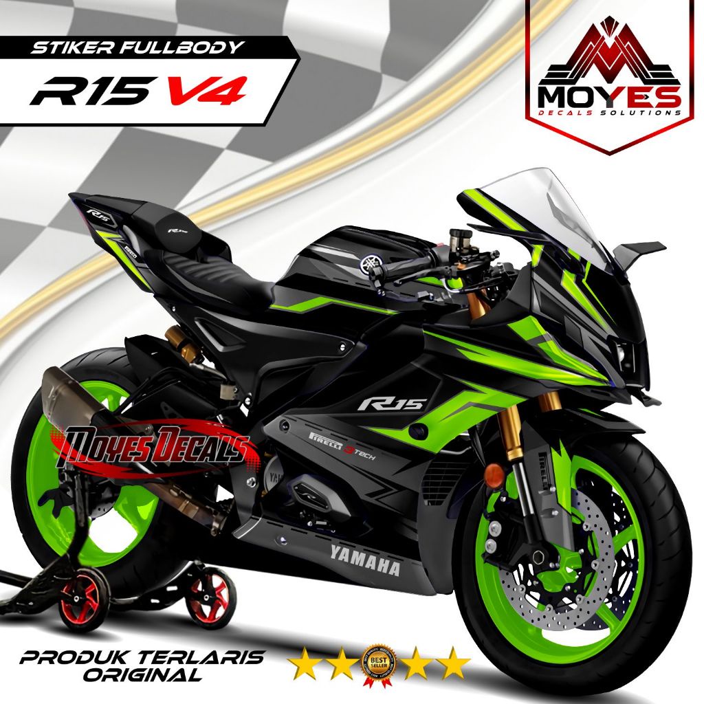 Jual Decal R15 V4 Fullbody Dekal Yamaha R15 V4 Full Body Stiker Motor ...