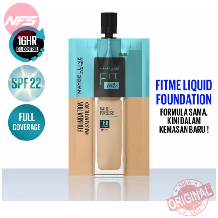 Jual promosi toko MAYBELLINE Fit Me Matte+Poreless Liquid Makeup ...