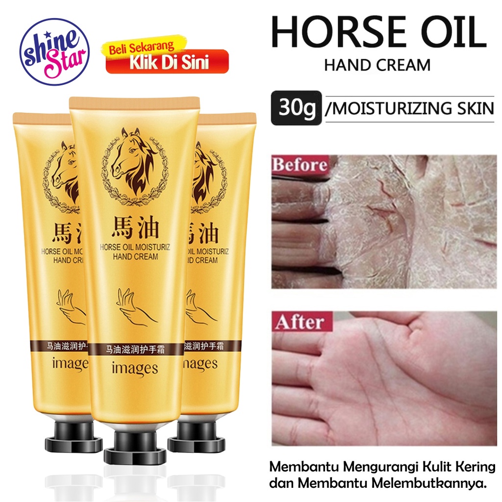 Jual Images Hand Cream Horse Oil /Krim Melembabkan Kulit Tangan Kaki