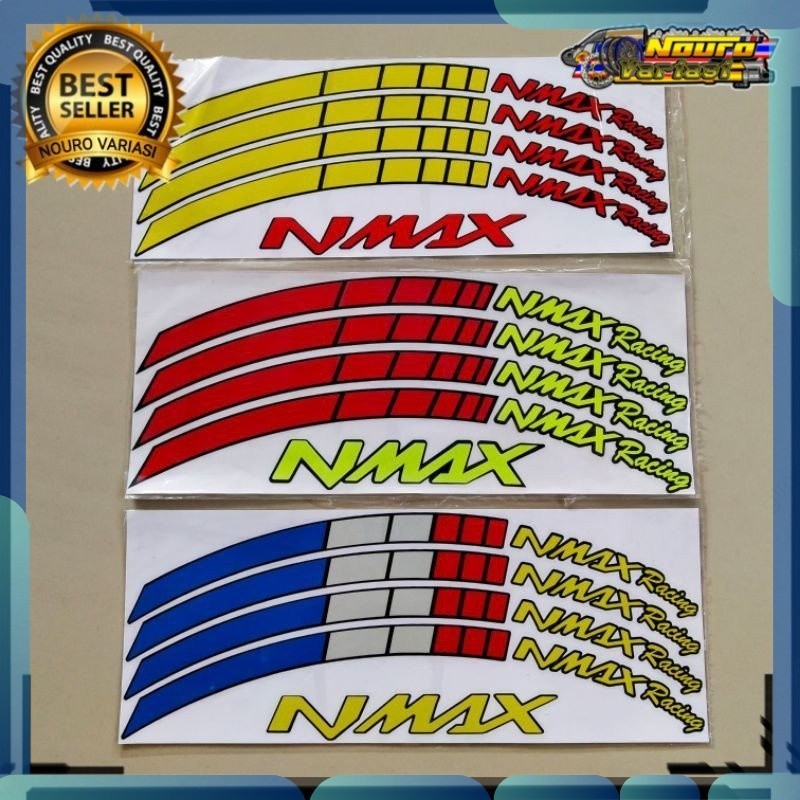 Jual Sticker stiker cutting lis velg roda YAMAHA NMAX THAILAND jos ...