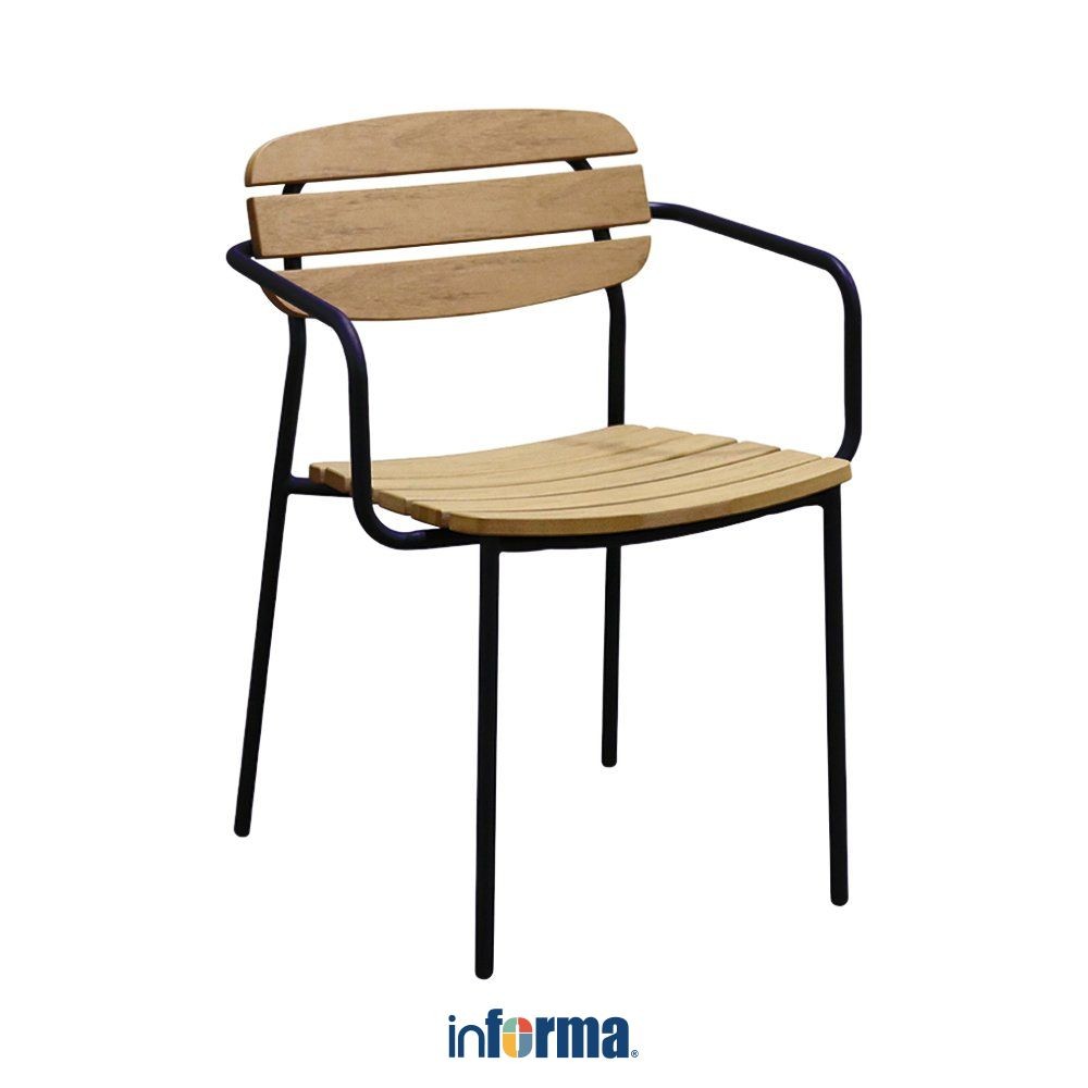 Jual Informa Frolley Kursi Berlengan Hitam Arm Chair Cafe Restaurant