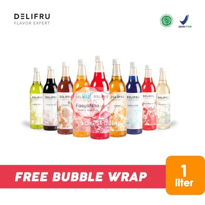 Jual Delifru Syrup Raisins / Flavoured Syrup HALAL [Botol Plastik 1 ...