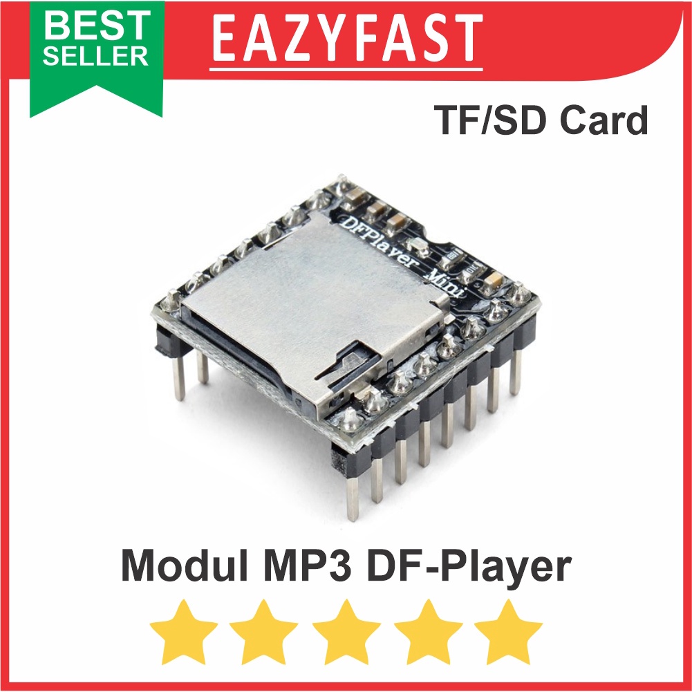 Jual DFPlayer DF Player MicroSD MP3 Player Mini Musik Lagu suara Wav ...