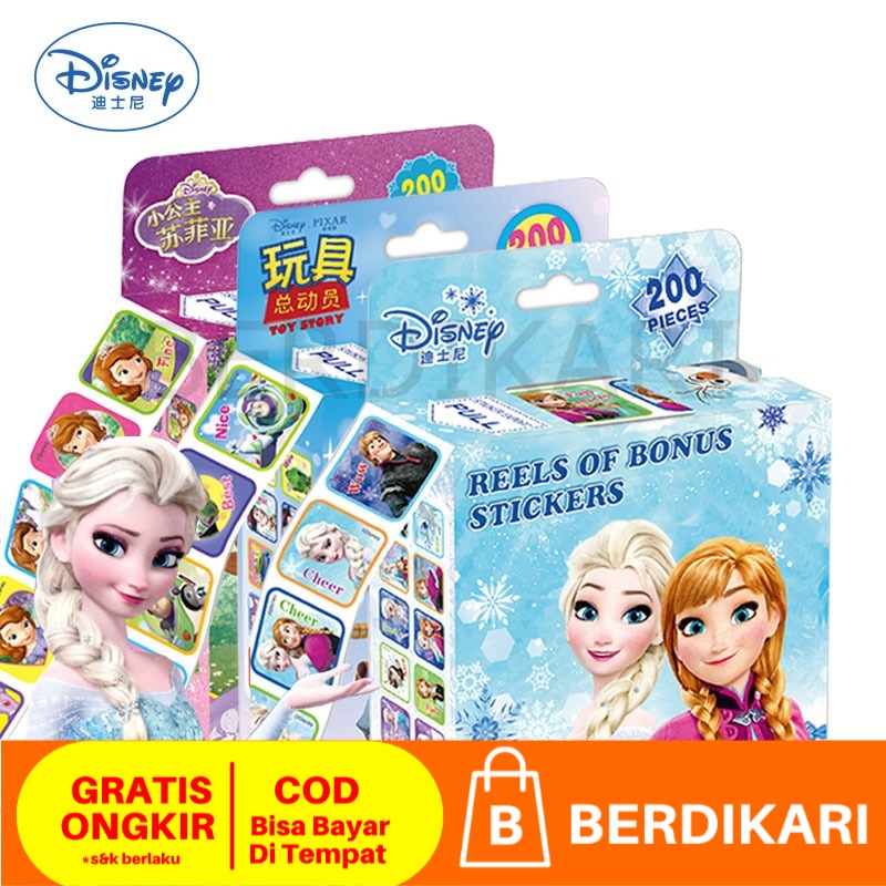 Jual Stiker Roll Tarik Tempelan mainan anak-anak disney frozen elsa ...