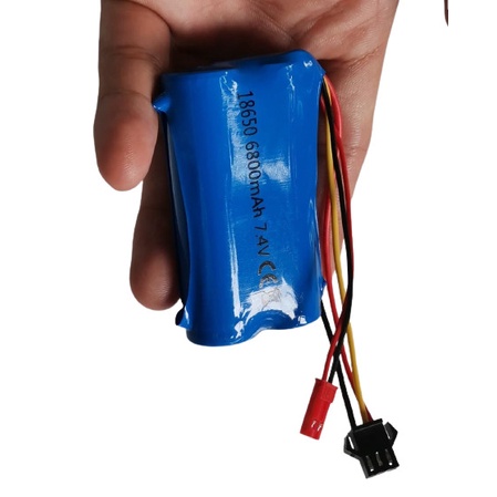 Hilldow M40 Batterie RC 2S LiPo 5000mAh 7.4V Avec Prise Deans T Ave Boule 40mm 2 Packs Hardcase Batterie Lipo Rechargeable Amz B