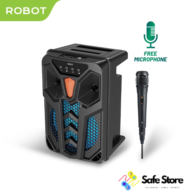 Jual Robot Speaker Karaoke Bluetooth 5.1 RB350 With RGB Light ...