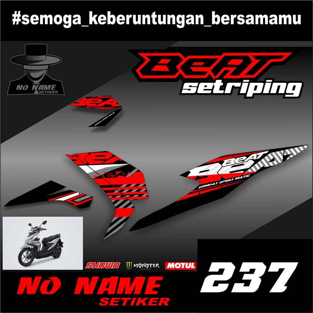 Jual Striping BEAT NEW ESP ISS CBS DELUXE 2020-2021 (237) Motif Moto Gp ...