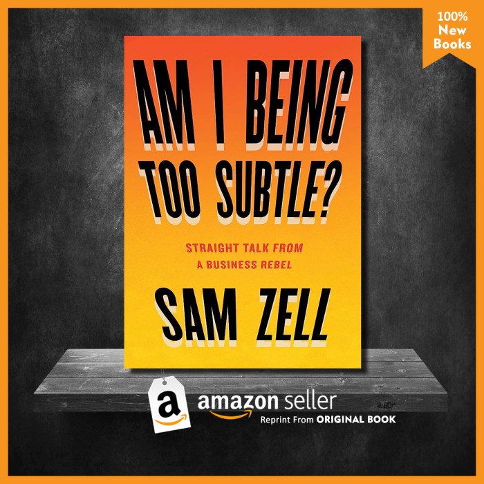 Jual Am I Being Too Subtle? - Sam Zell (English) | Shopee Indonesia