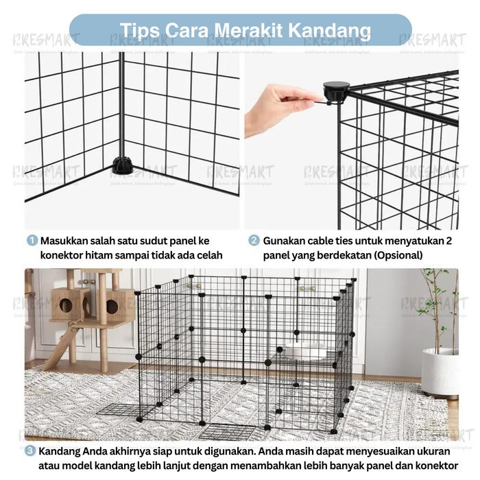 Jual KANDANG KUCING ANJING KELINCI PAGAR BESI RABBIT DOG CAT PET CAGE ...