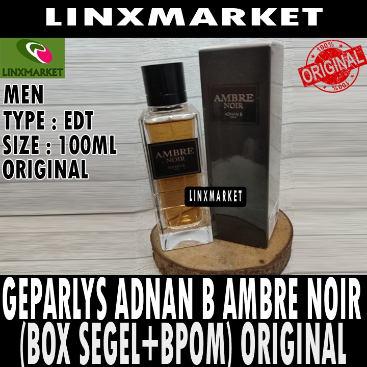 Jual ORIGINAL GEPARLYS ADNAN B AMBRE NOIR FOR MEN 100ML (BOX SEGEL+BPOM ...