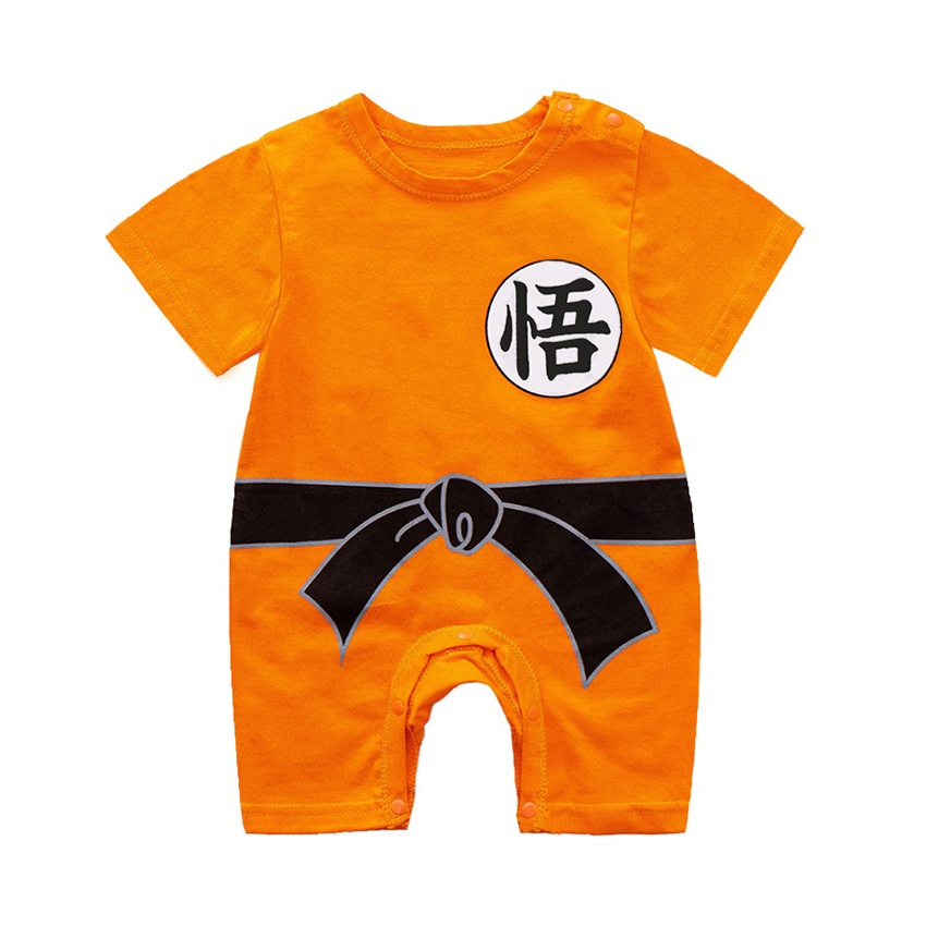 Jual Baju Bayi Cowok Jumper Anime Goku Dragon Ball Pendek Premium