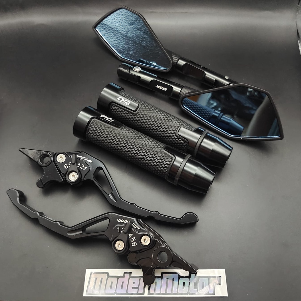 Jual Spion tomok v2 + Handgrip model rizoma nmax CNC + Handle CNC Nmax ...