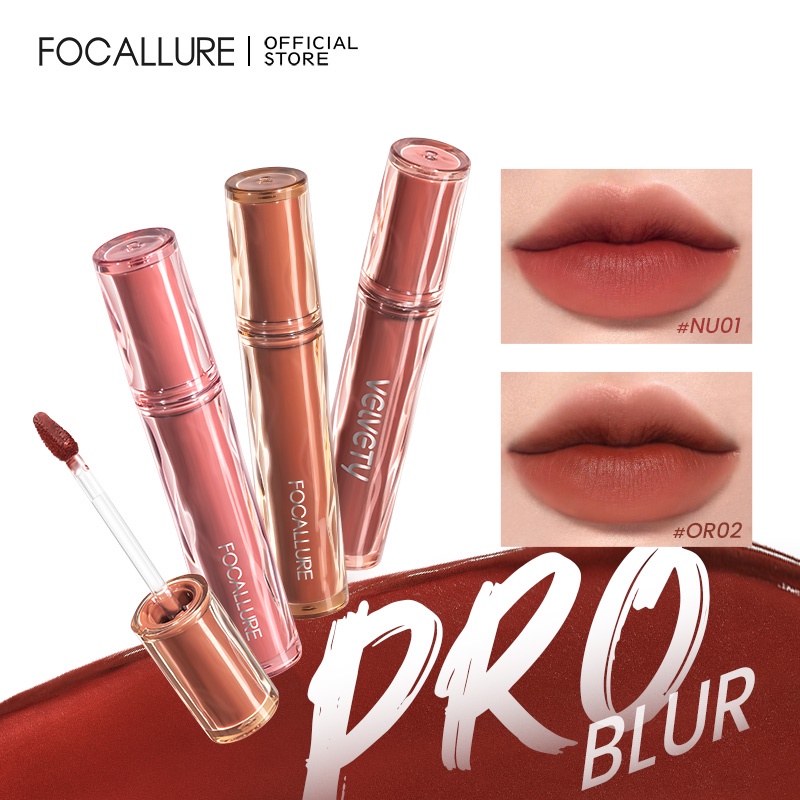 Jual Focallure Pro Blur Airy Velvety Tint Velvet Matte Mossue Lip Cream