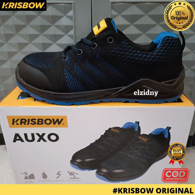 Jual Sepatu Safety Shoes Krisbow Auxo Model Sneakers Shopee Indonesia