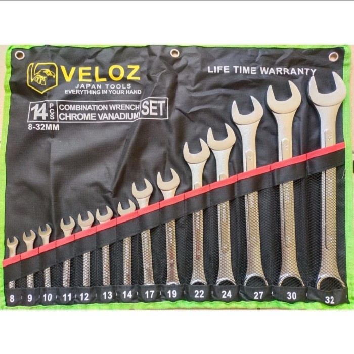 Jual VELOZ ring pas SET 14pcs 8-32mm combination wrench SET 14 pcs 8-32 ...