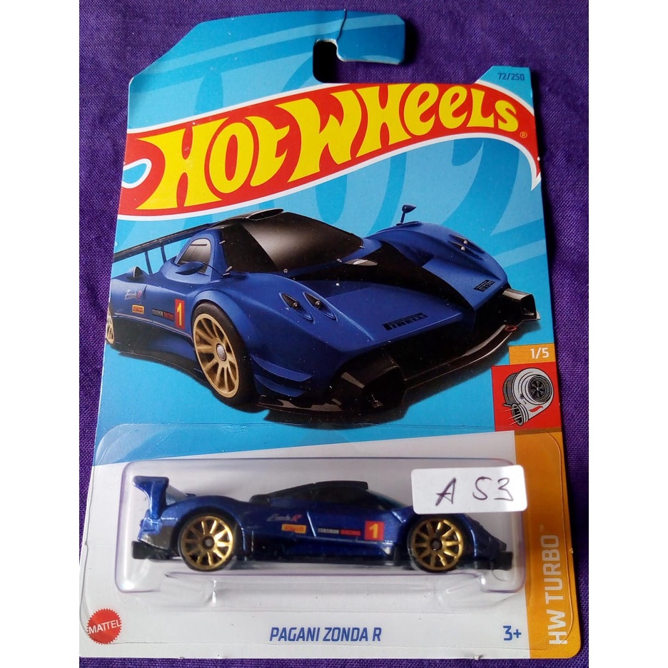 Hot Wheels Pagani Zonda R – HW Race Day Serie 3/10, 1:64, Gelb, Short Card, Modellauto 2024