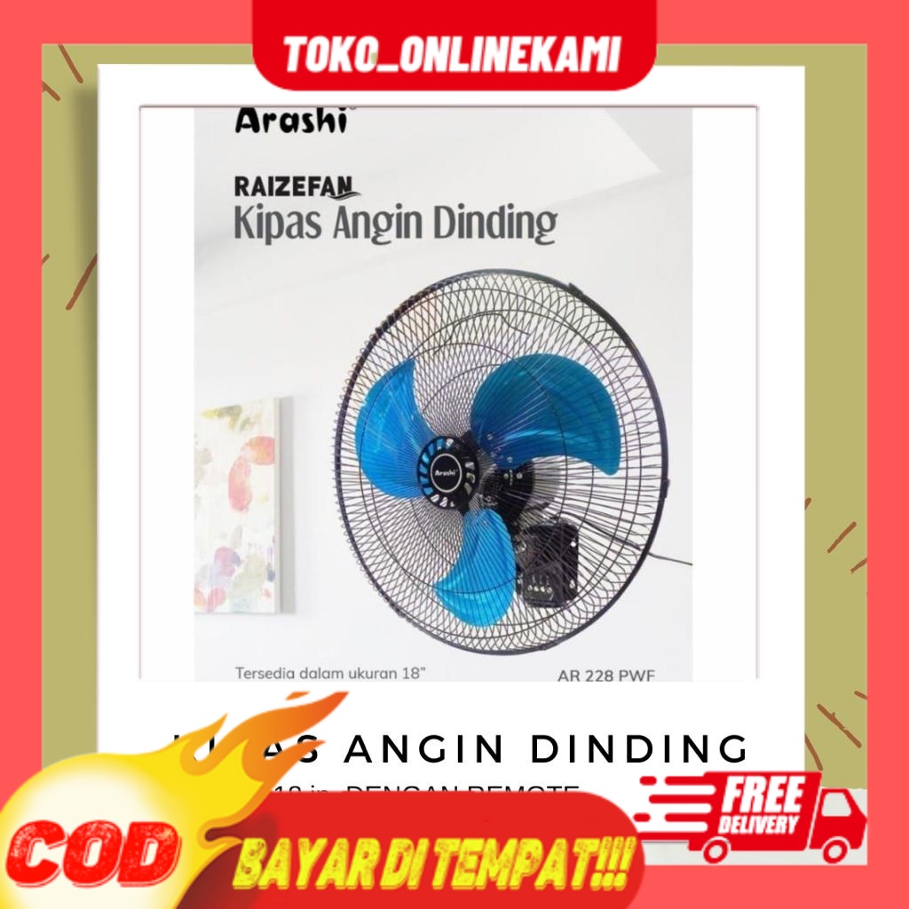 Jual Kipas Angin Besi JUMBO 18” ARASHI1/ TORNADO FAN/ Stand Fan/kipas ...