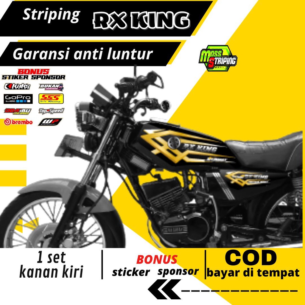 Jual striping stiker sticker lis variasi motor yamaha RX KING RXKING