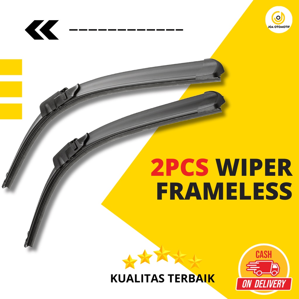 Jual Wiper Toyota Truk Dyna Frameless 1 Set Kiri dan Kanan Sapuan Kaca
