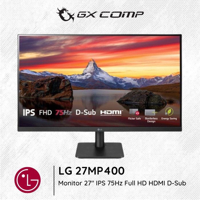 Jual LED Monitor LG 27MP400 27" IPS 75Hz Full HD HDMI D-Sub - LG ...
