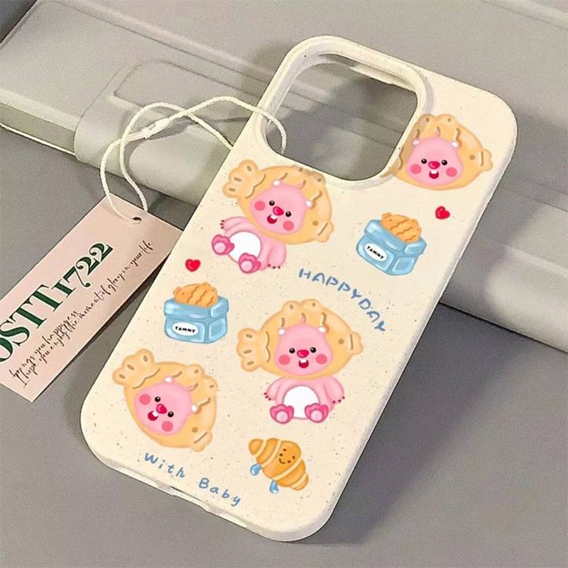 Jual Iphone Casing Ponsel Tangkai Gandum Berang-berang Penutup Empat ...