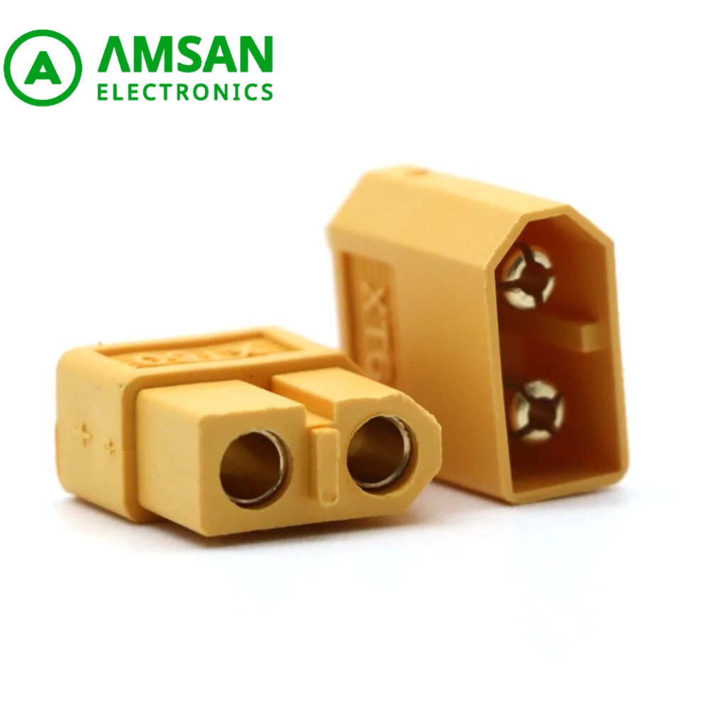 Lot De 2 Connecteurs XT60 Mâle Et Femelle - Pour Batterie RC, Drone, Modèle Réduit, Courant élevé - 4