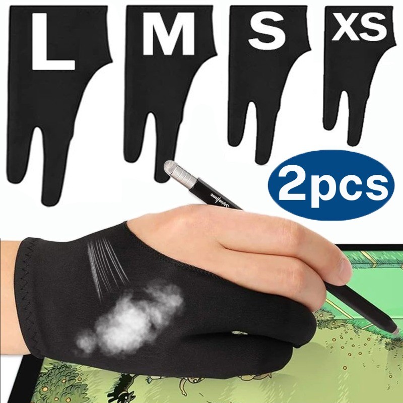 Jual Drawing Glove Palm Rejection Two Finger Gloves for Apple iPad ...