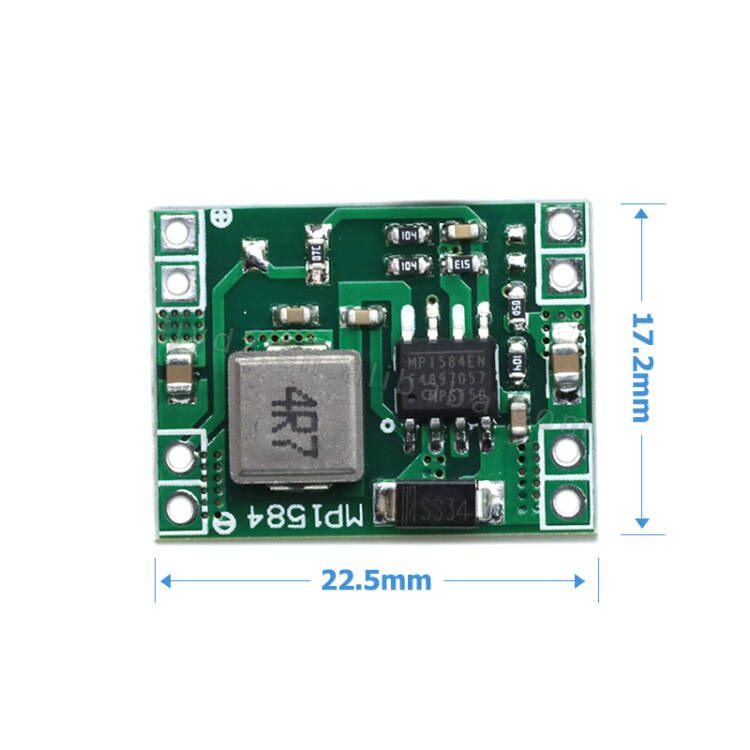 Jual audiosby-MP1584 EN STEP DOWN DC 3A 7V-28V TO 5V MODULE | Shopee ...