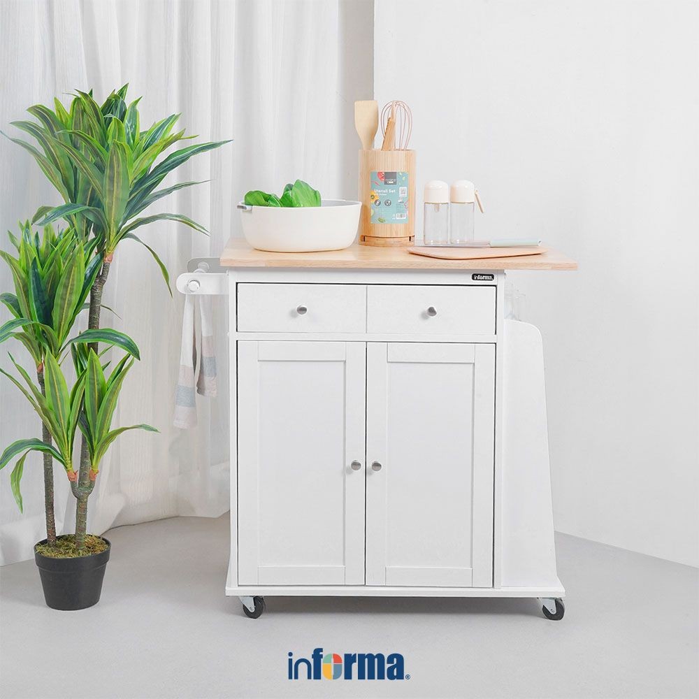 Jual Informa Rocky Rak Troli Dapur 4 Tingkat - Putih Tempat Penyimpanan ...