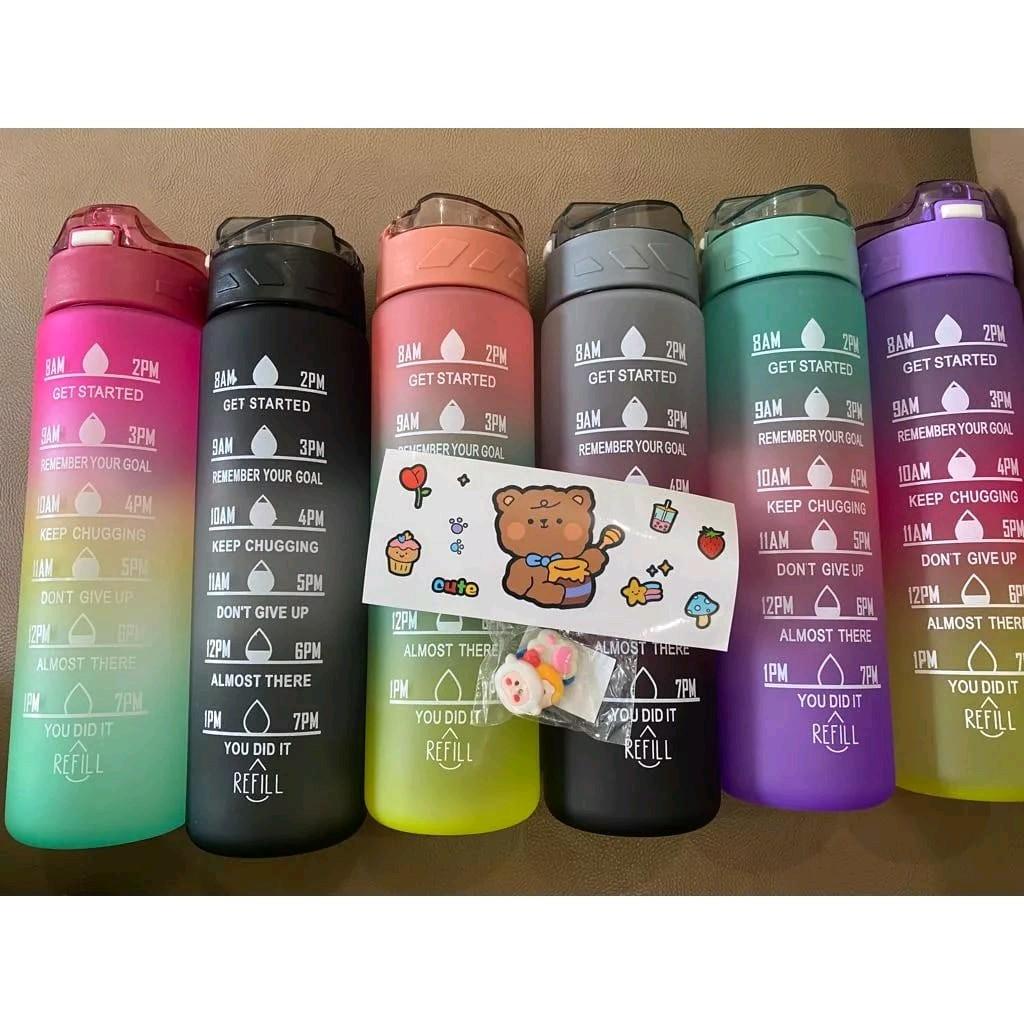 Jual Botol minum gradasi viral 900 ml | Shopee Indonesia