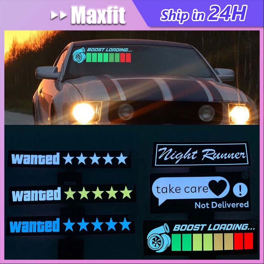 Jual Various Car Windshield Sticker luminescence Decoration Sticker ...