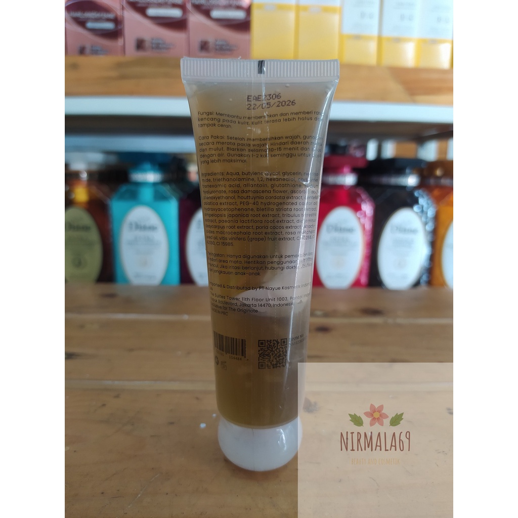 Jual THE ORIGINOTE ROSE B3 BRIGHTENING JELLY MASK 50gr/masker wajah ...