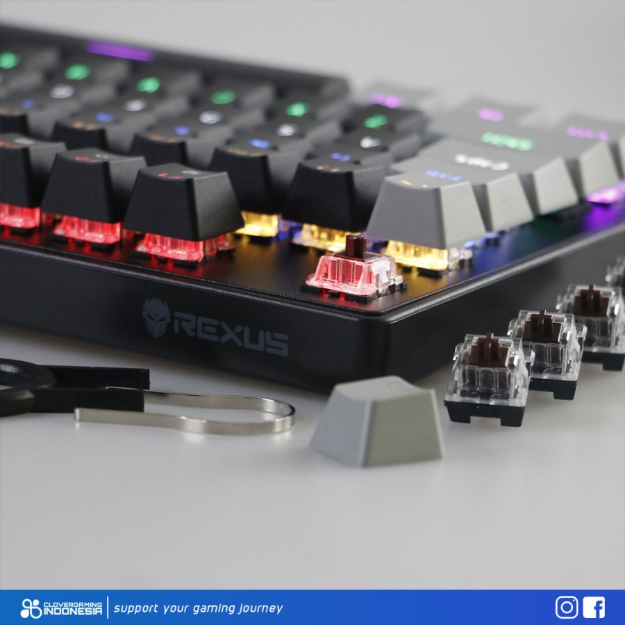 Jual Rexus MX5.2 Legionare Mechanical Gaming Keyboard MX52 MX 5.2 ...