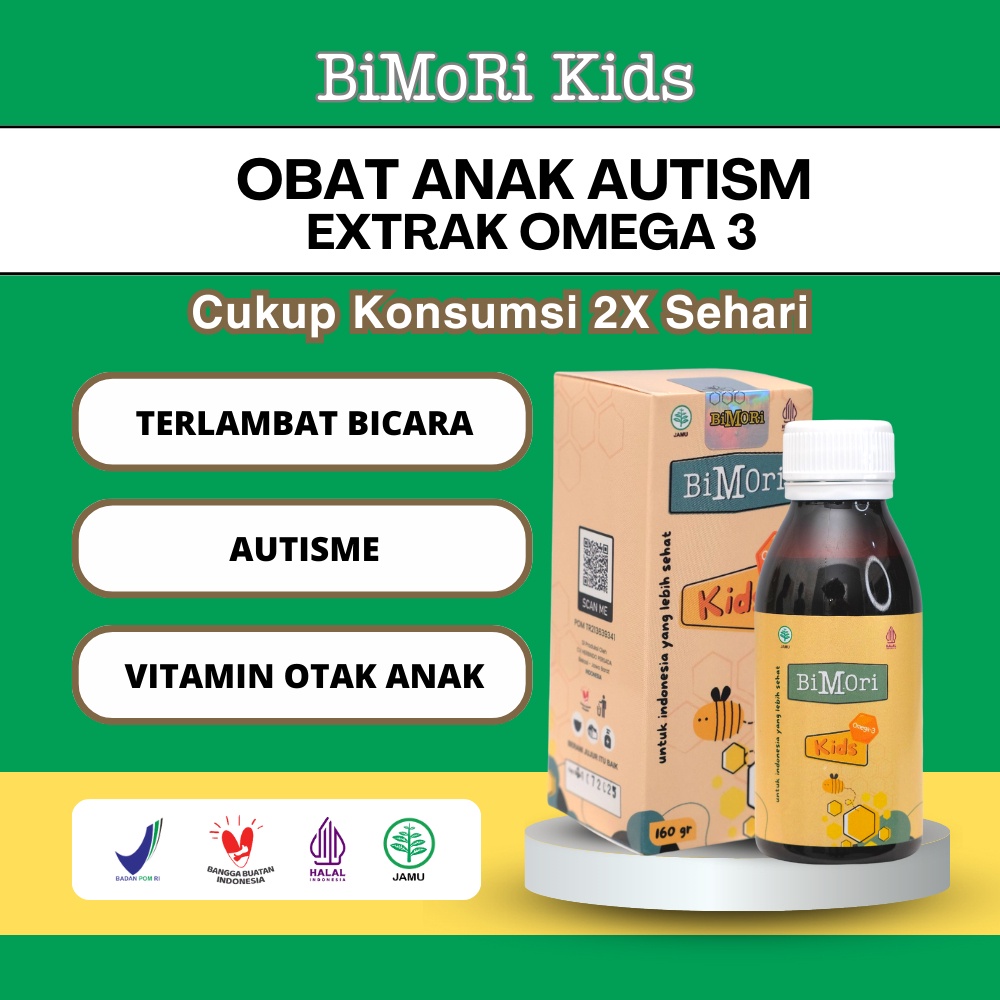 Jual Bimori Kids Obat Anak Autisme Vitamin Anak Adhd Dan Hiperaktif Extrak Omega 3 Madu Anak